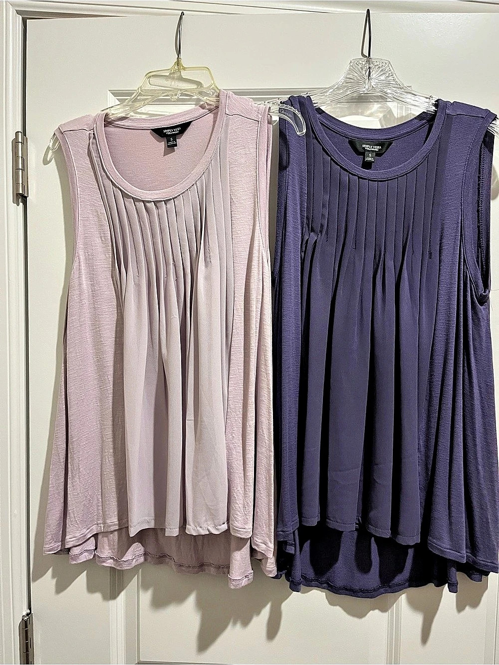 Simply Vera Wang Pleated Tank Top Tops